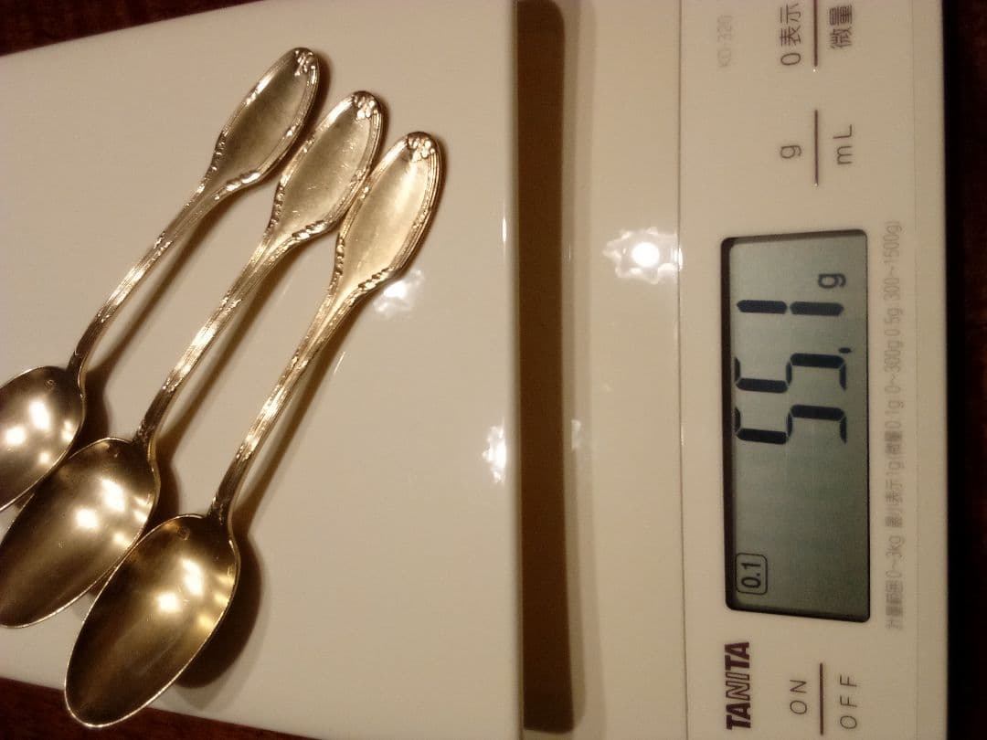 フランス シルバーティースプーン ３本セット アンティーク