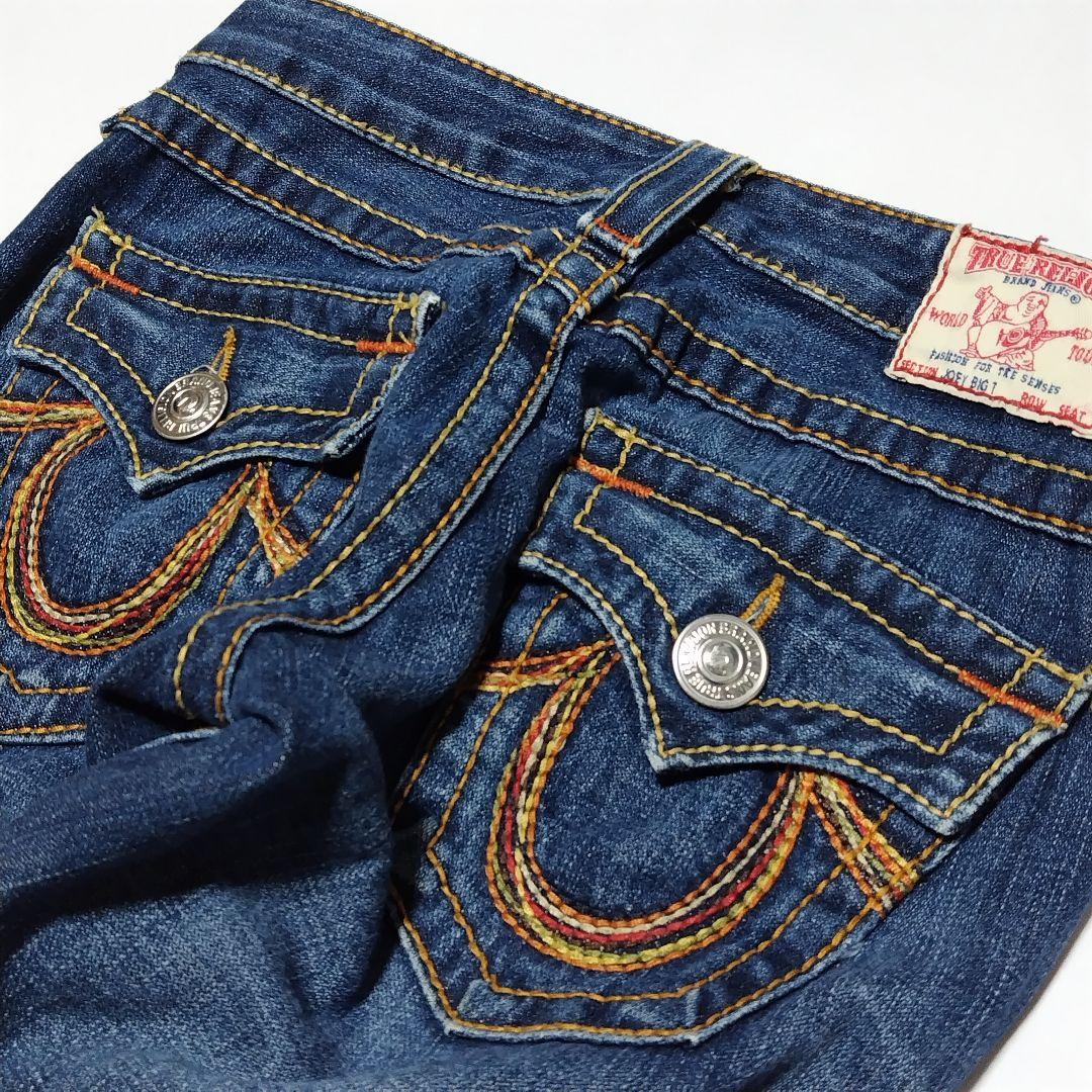 00s TRUE RELIGION レインボー USA製 フレア ジーンズ 24