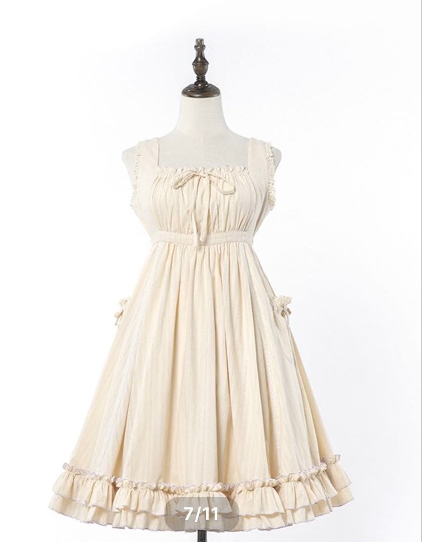 星箱Works スイートドリーム　ジャンパースカート　ベージュ　ロリータ