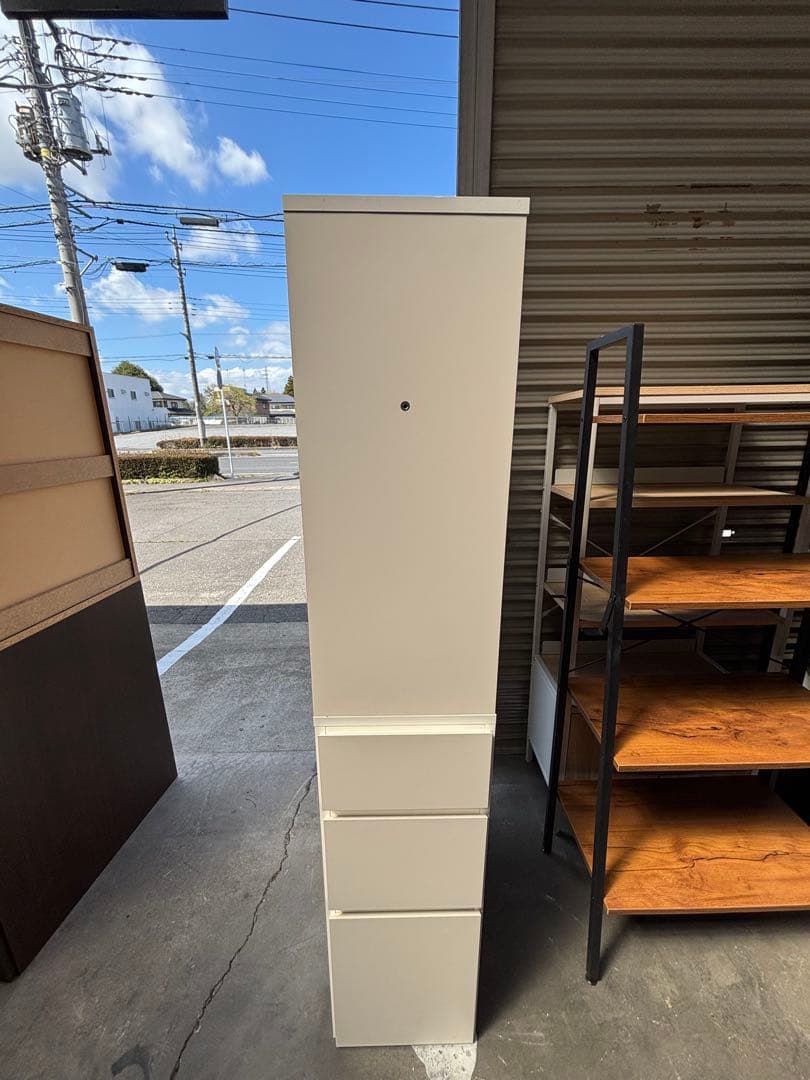 デスクサイド収納ラック ホワイト