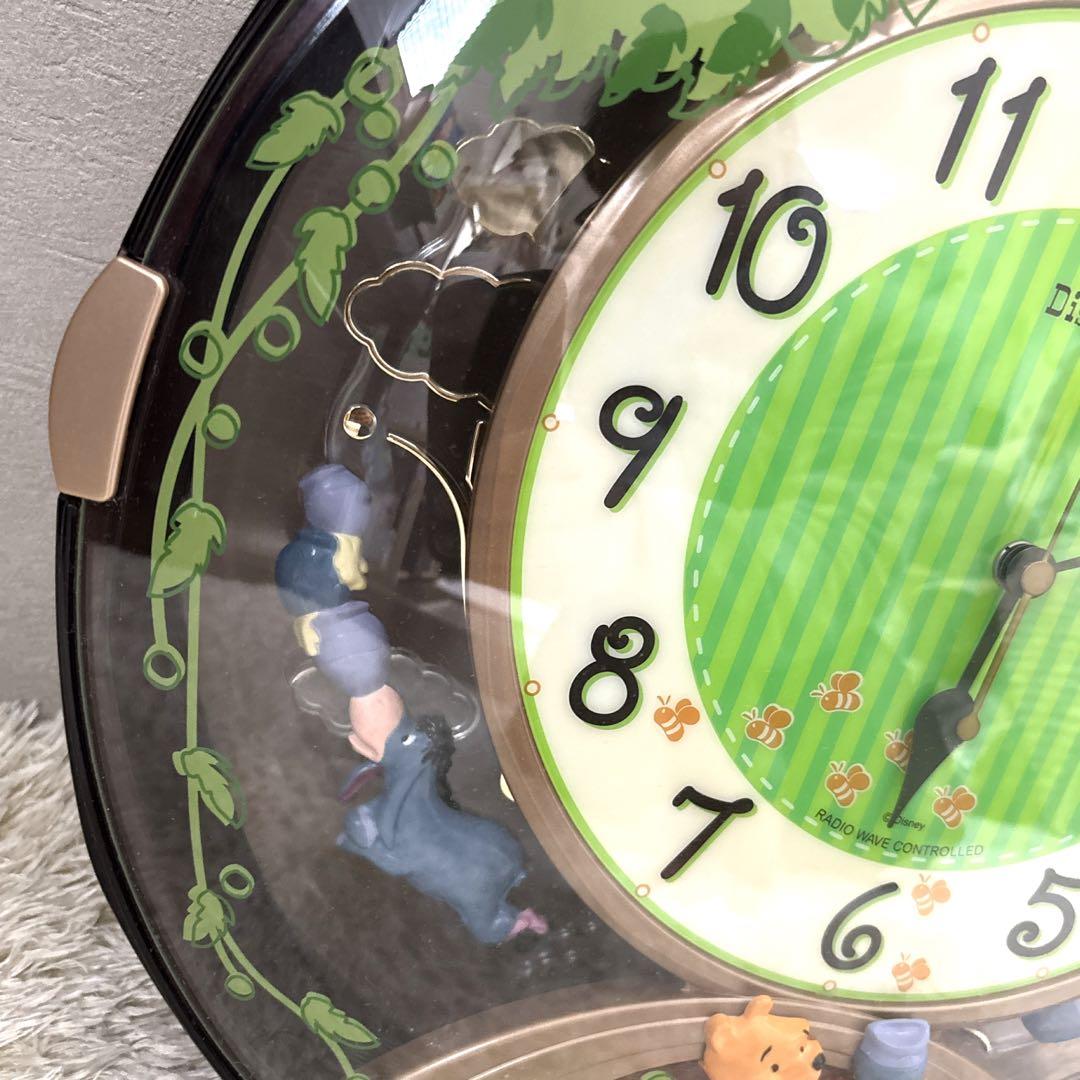 【美品】 Winnie the Pooh 掛け時計 ディズニー くまのぷーさん