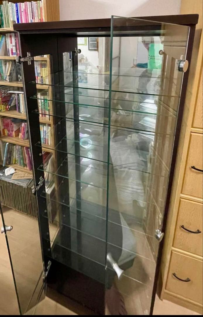 【コレクションボード】ニトリ　 10段　棚ガラス9枚