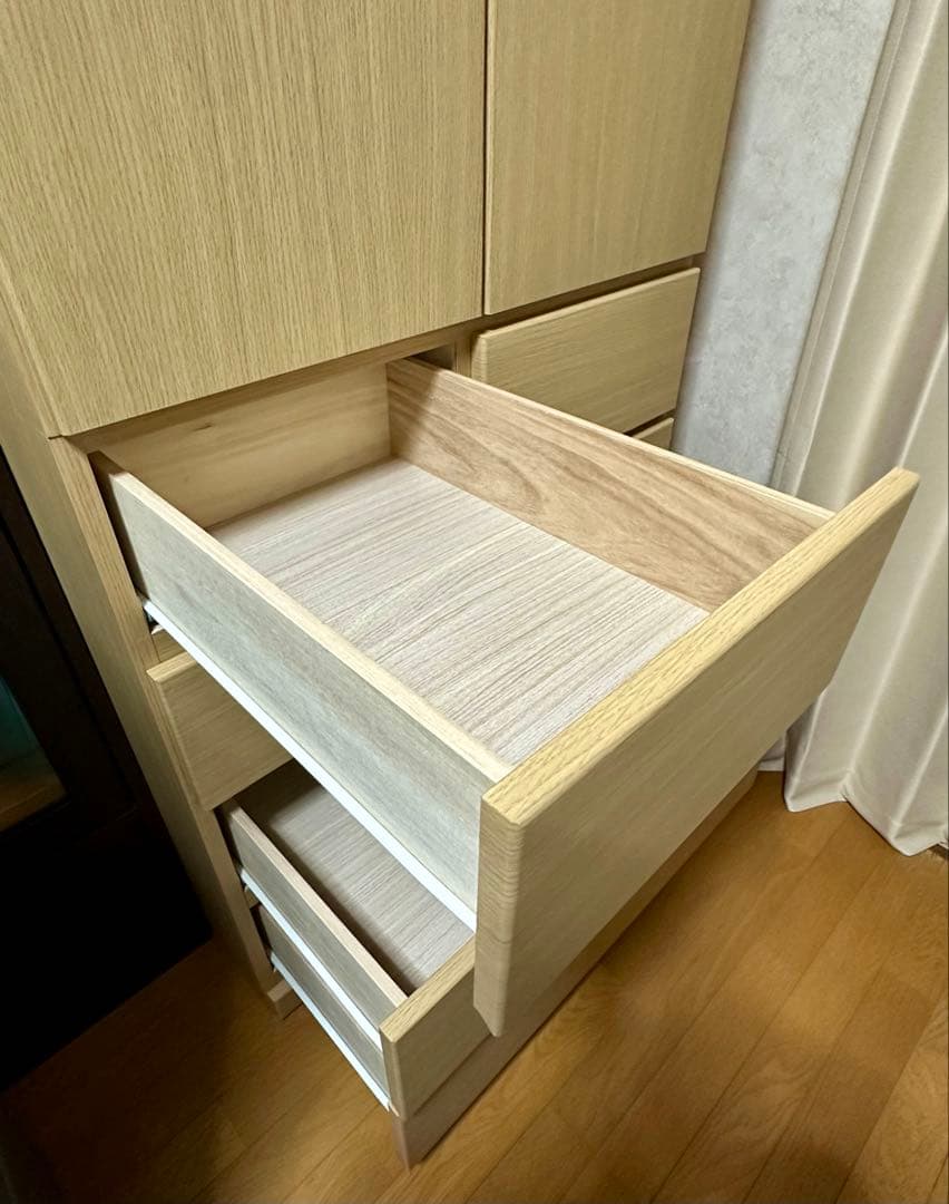 ニトリ　ワードローブ　クローゼット　アーデル　（ベージュ）