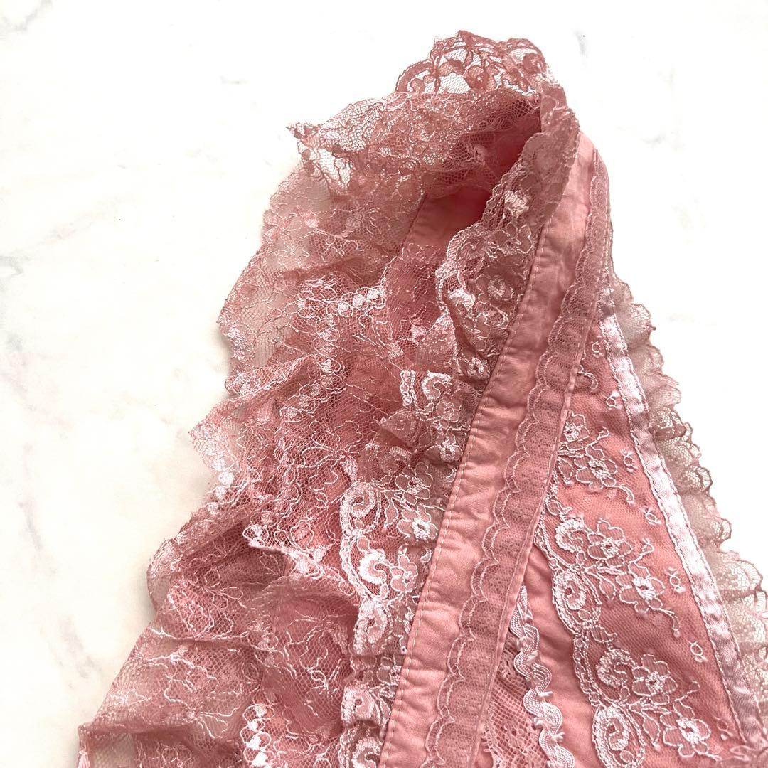 未使用✳︎希少 non non dorl フリルエプロン ピンク レース