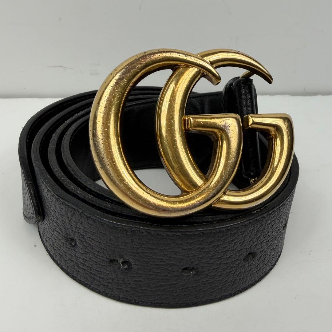 GUCCI グッチ ベルト マーモント ゴールド　バックル