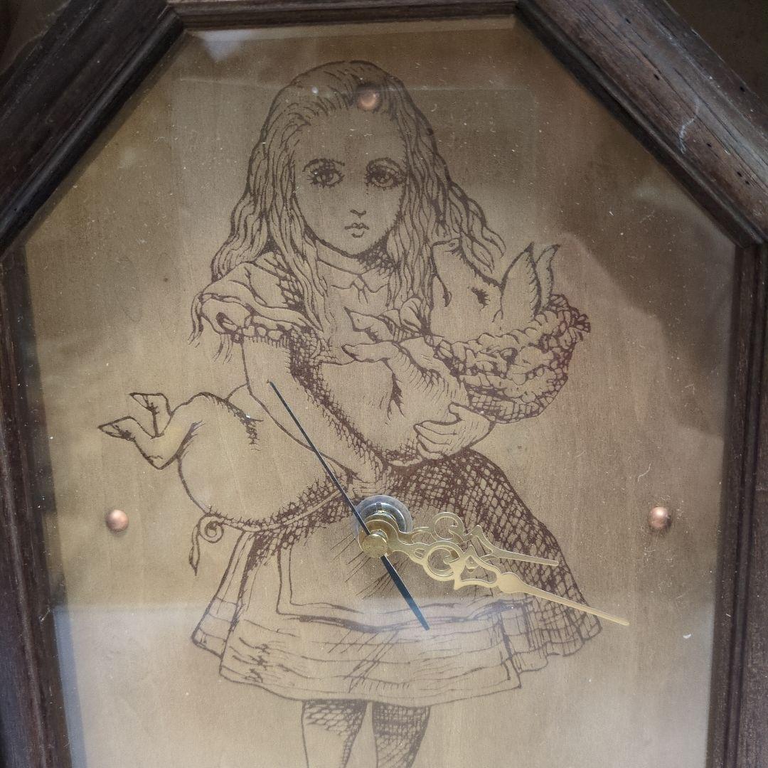 不思議の国のアリス掛け時計