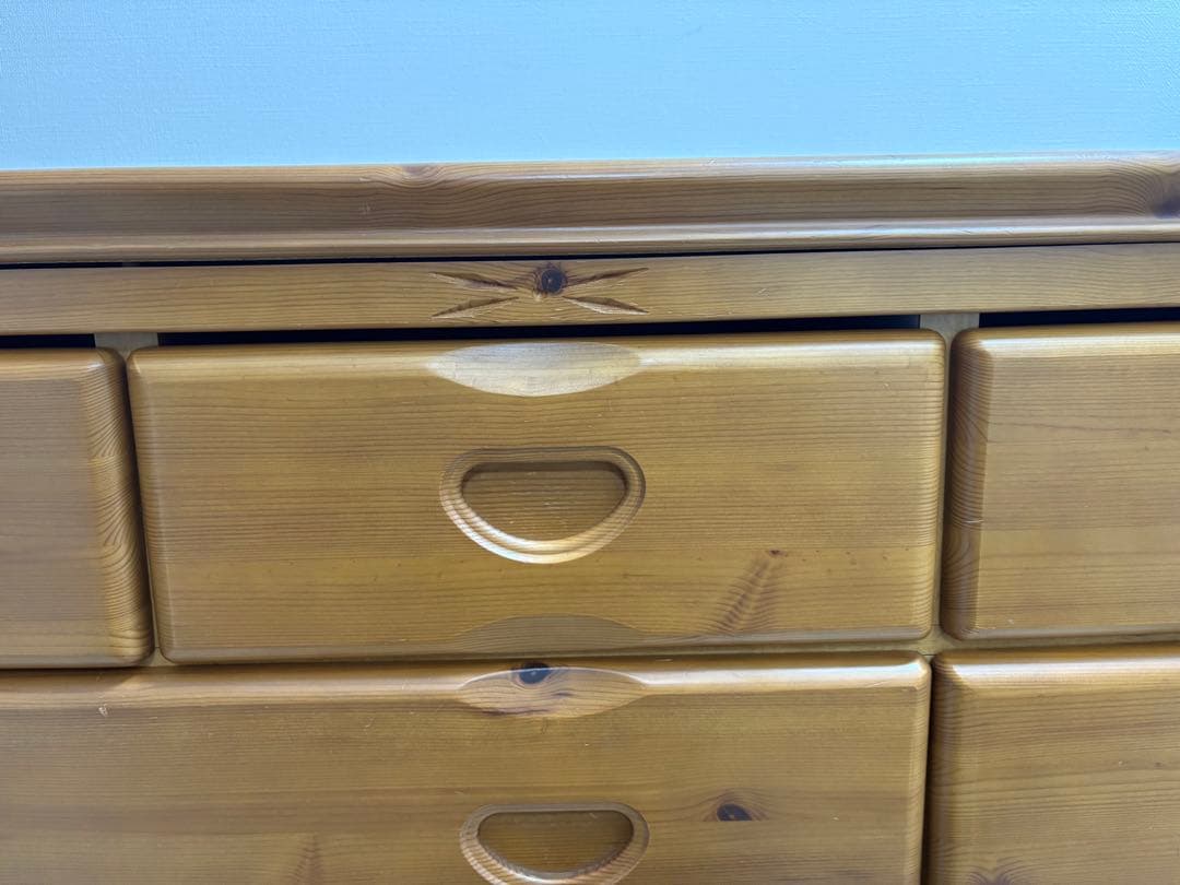 カントリー　チェスト　パイン材　無垢材　ビンテージ　リビングチェスト