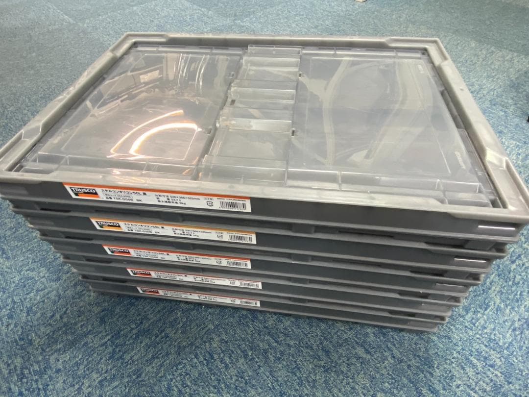 【タロイモ】TRUSCO スケルコンオリコン 50L 黒 TSK-050B