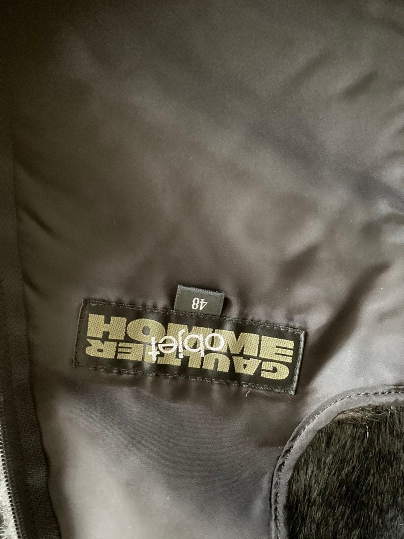 GAULTIER HOMM E 黒 羊革レザージャケット