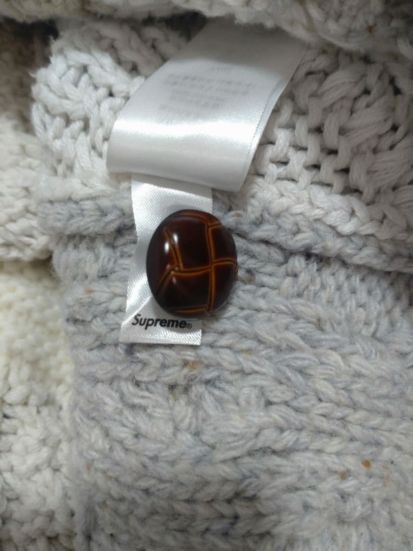 トップス Supreme Patchwork Cable Knit Cardigan XL