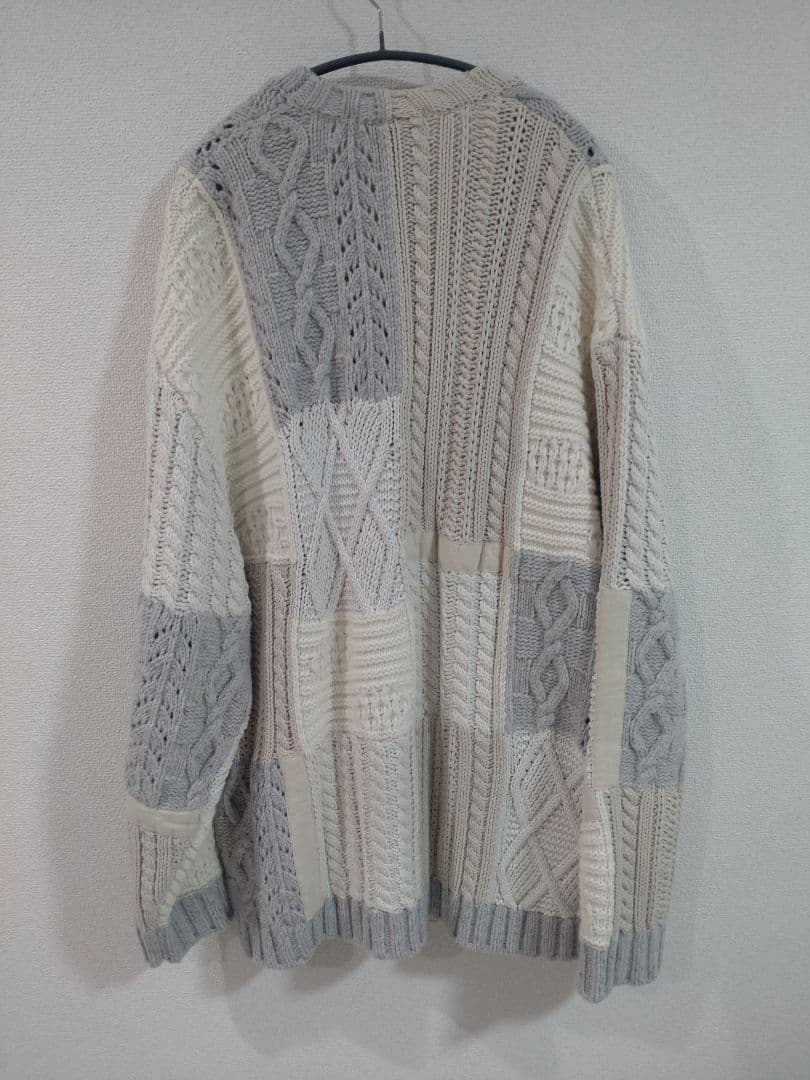 トップス Supreme Patchwork Cable Knit Cardigan XL
