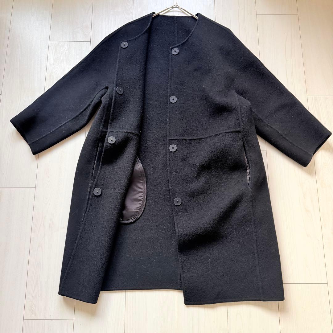 美品✨ドゥーズィエムクラス　victorian リバーロングノーカラーコート