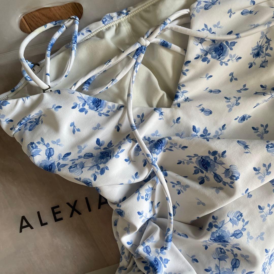 ALEXIA STAM＊Lia＊ワンピース水着＊サイドギャザー＊Sサイズ