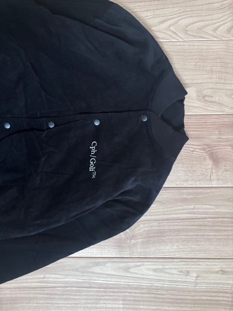 コーデュロイ中綿ジャケット　ブラック　L