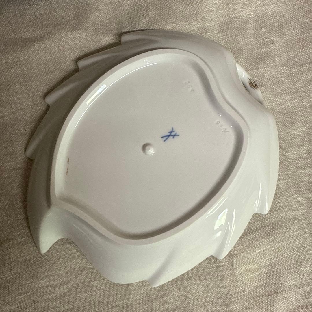 未使用　マイセン　ピンクローズ　皿