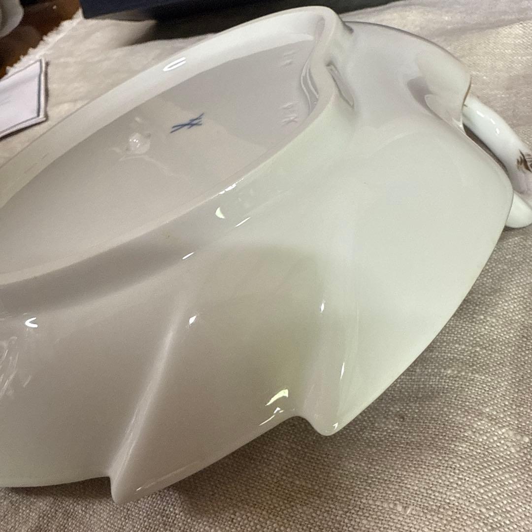 未使用　マイセン　ピンクローズ　皿