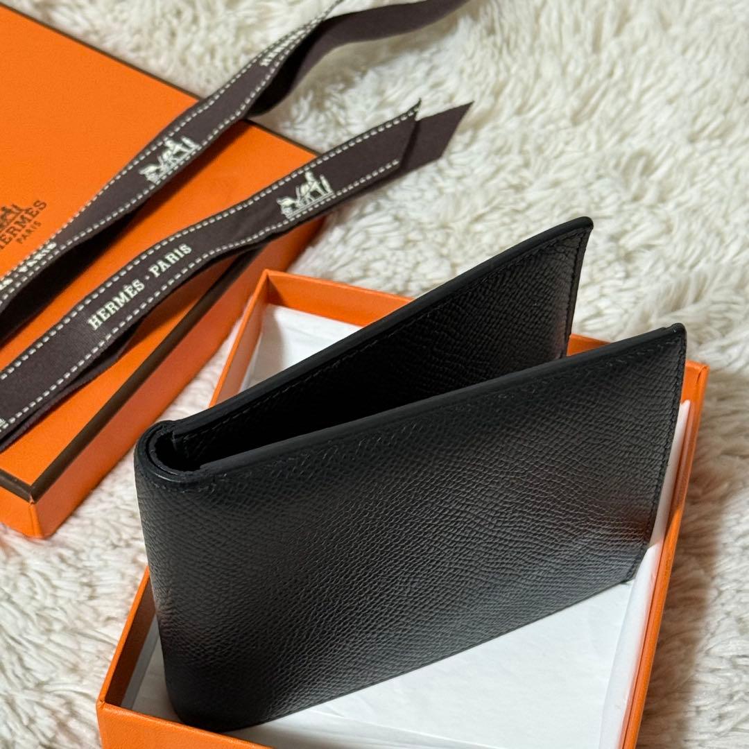 ⭐️極美品⭐️　HERMES　MC2 タレス ヴォーエプソン　二つ折り財布　ブラック