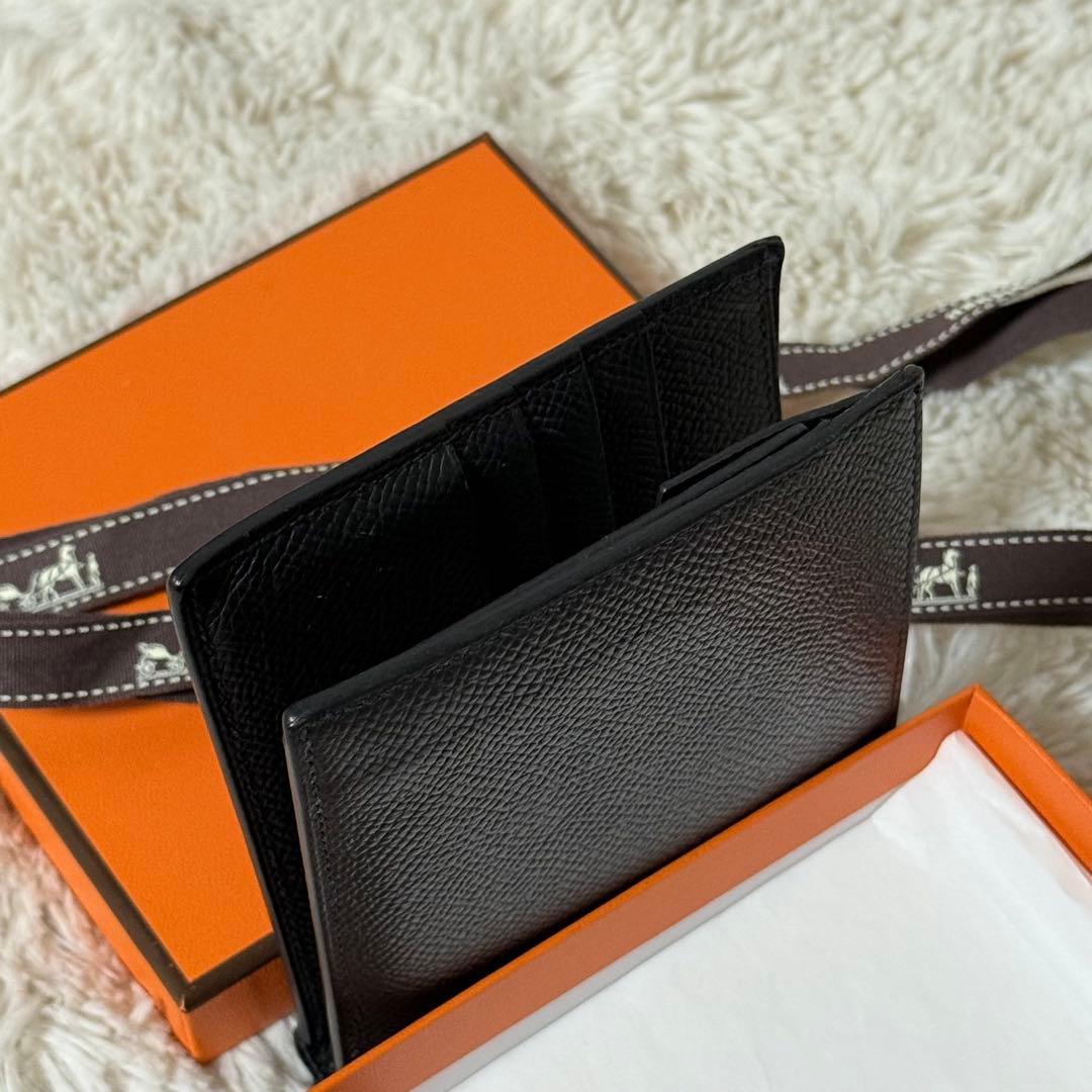 ⭐️極美品⭐️　HERMES　MC2 タレス ヴォーエプソン　二つ折り財布　ブラック