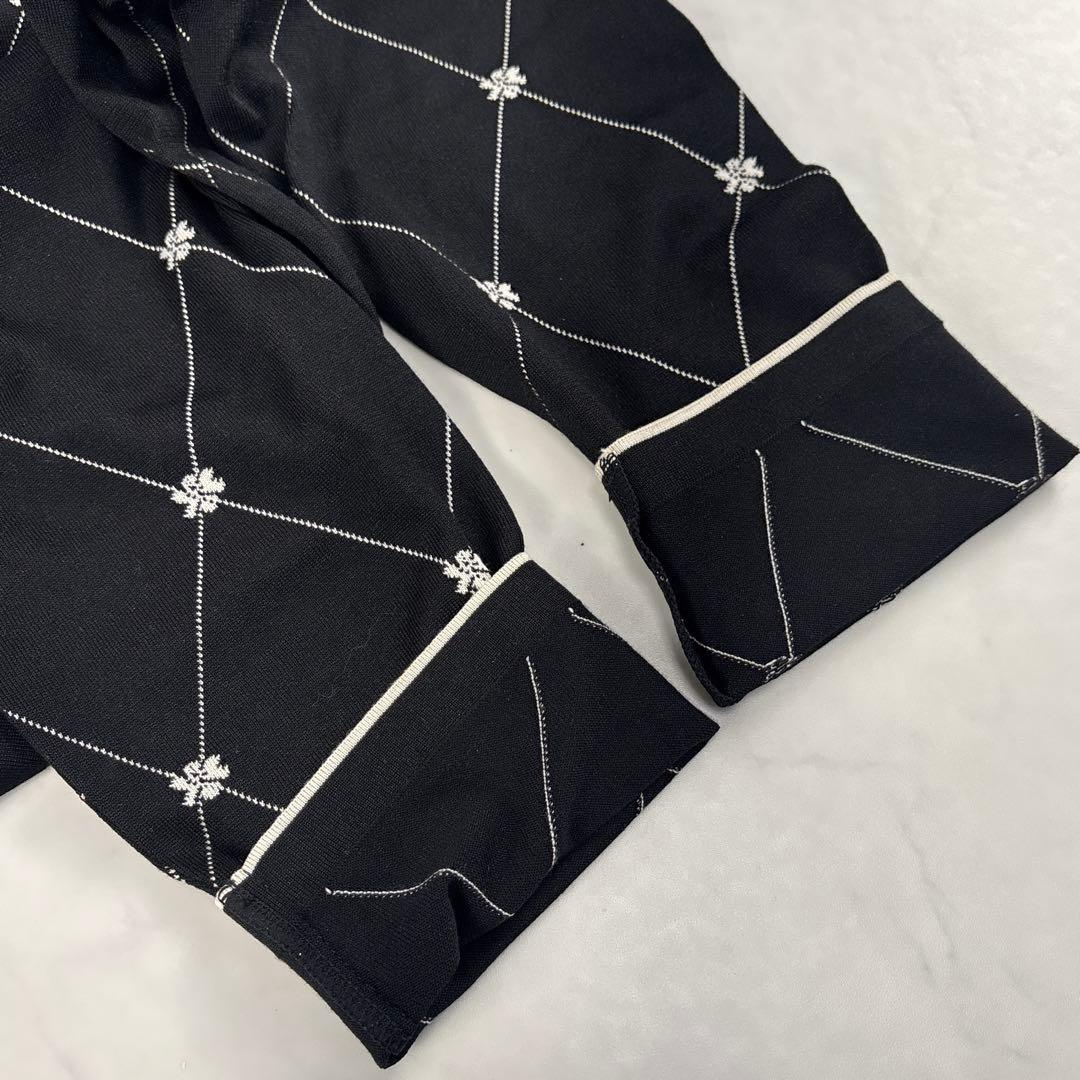 【現行 未使用級 3XL✨】レリアン ミニフラワーニットプルオーバー 黒