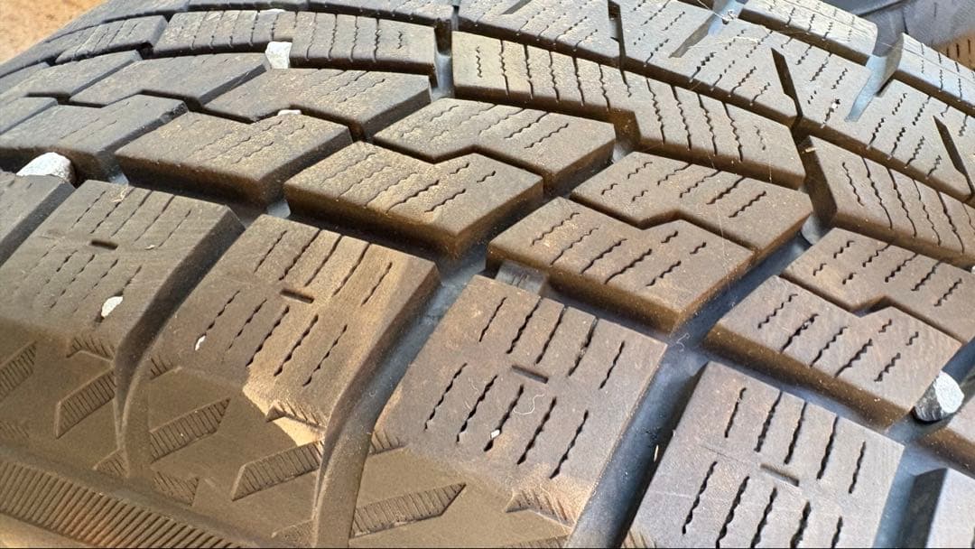 カングー純正14インチ鉄ホイール+スタッドレスタイヤ4本セット