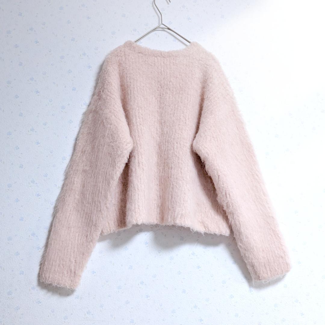 まりっぺ様Whim Gazette ミックスヤーンクルーネックニットプルオーバー