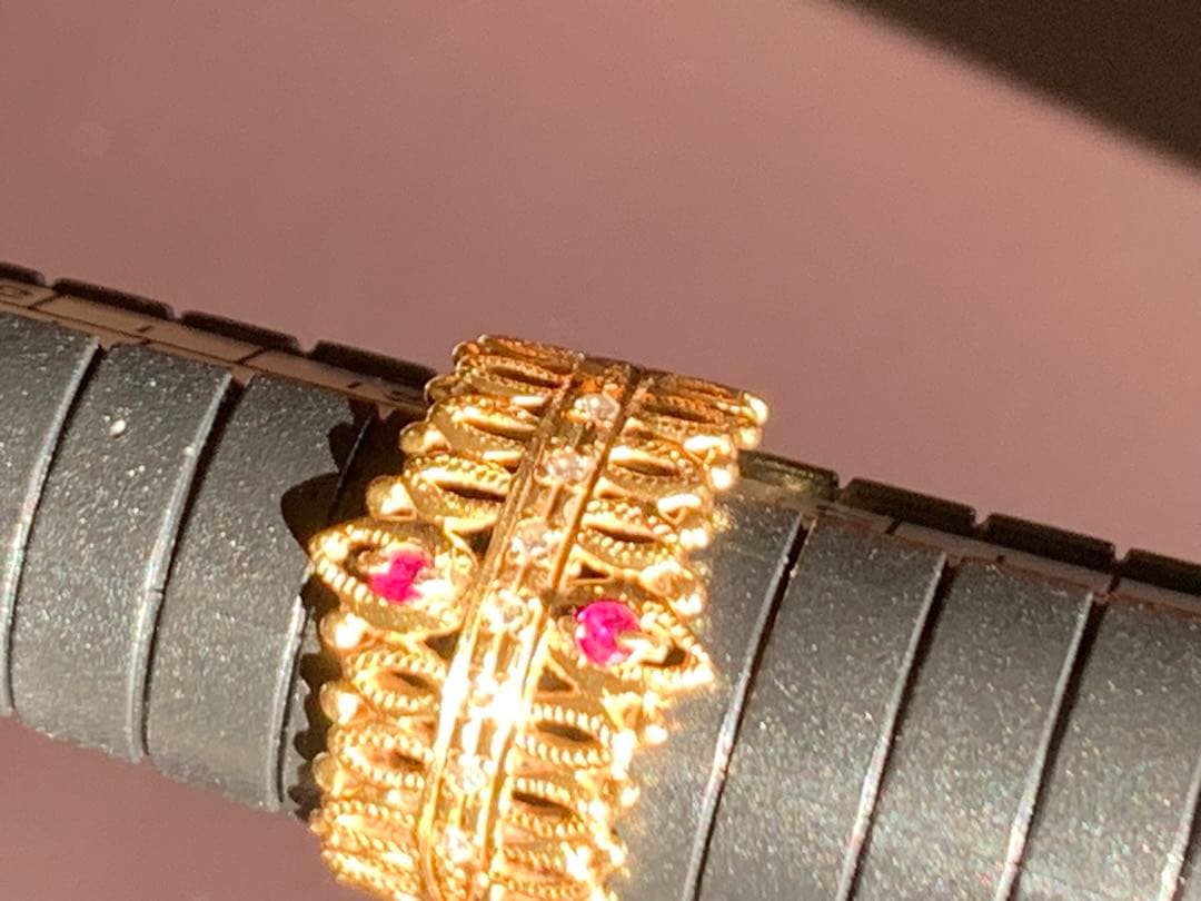 k18ルビーダイヤリング ✨5g✨