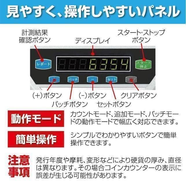 中古 カウンター 自動 ポータブル 硬貨 計数機 電動 高速　グレ―