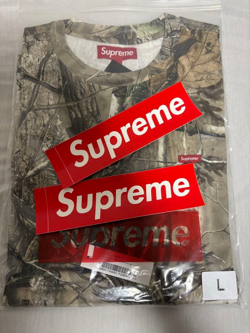 【L】Supreme Small Box L/S Tee ツリーカモ