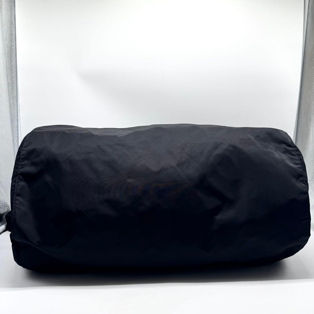 【極上美品】プラダ 2way ボストンバッグ レザー 南京錠 鍵付き ナイロン