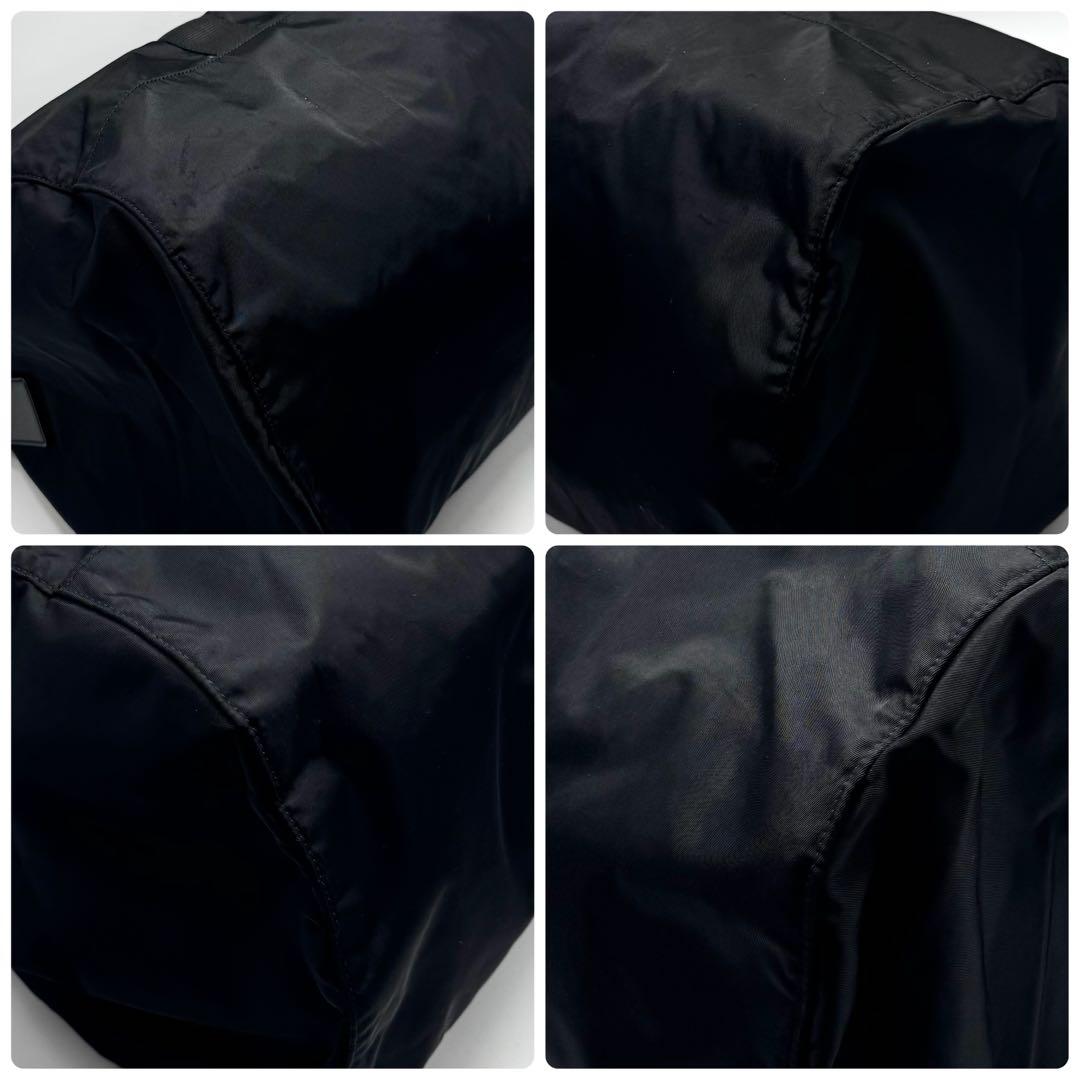 【極上美品】プラダ 2way ボストンバッグ レザー 南京錠 鍵付き ナイロン