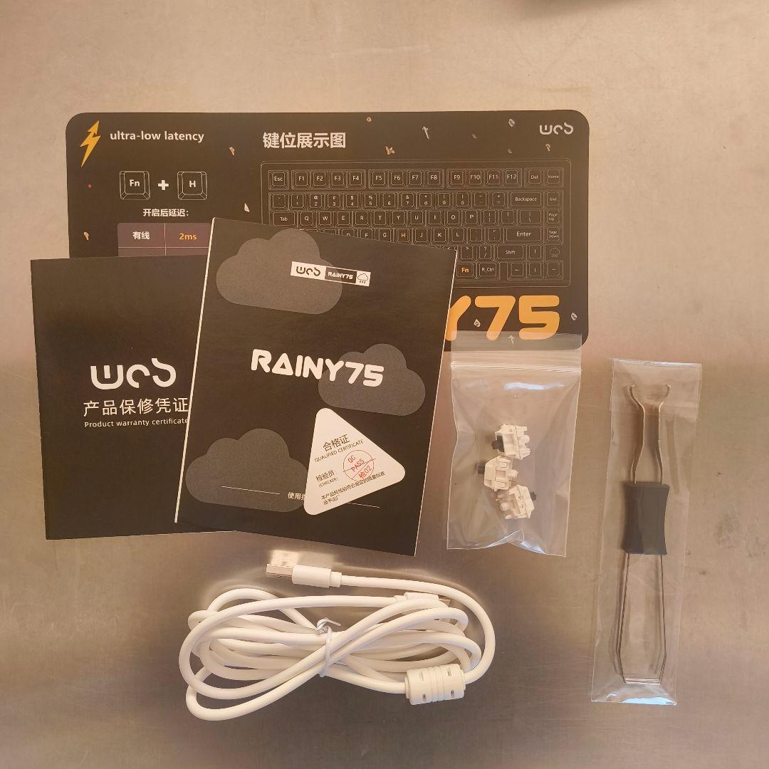 【付属費員完備】WOBKEY Rainy 75 Pro White