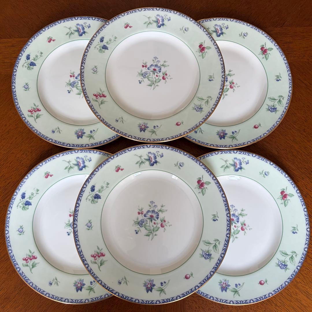 【美品】英国製　ウェッジウッド★メドウフィールド★ケーキ皿　4枚