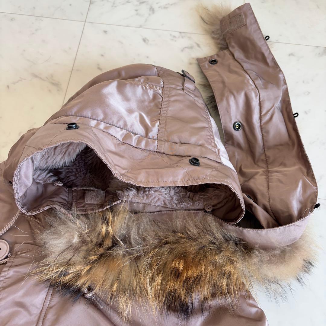 希少カラー✨ アルファ N-3B フライトジャケット ラクーンファー L ピンク