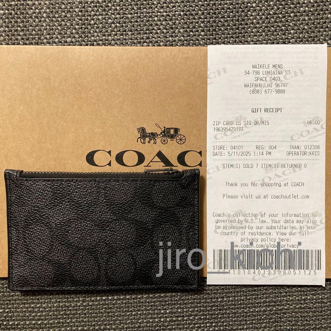 goodtime新品未使用COACHコーチシグネイチャーカードケース