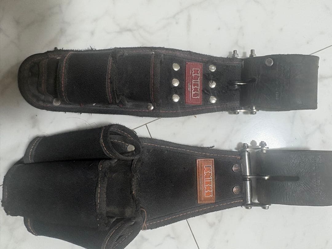 レザー製 ブラック 腰袋 ニックス