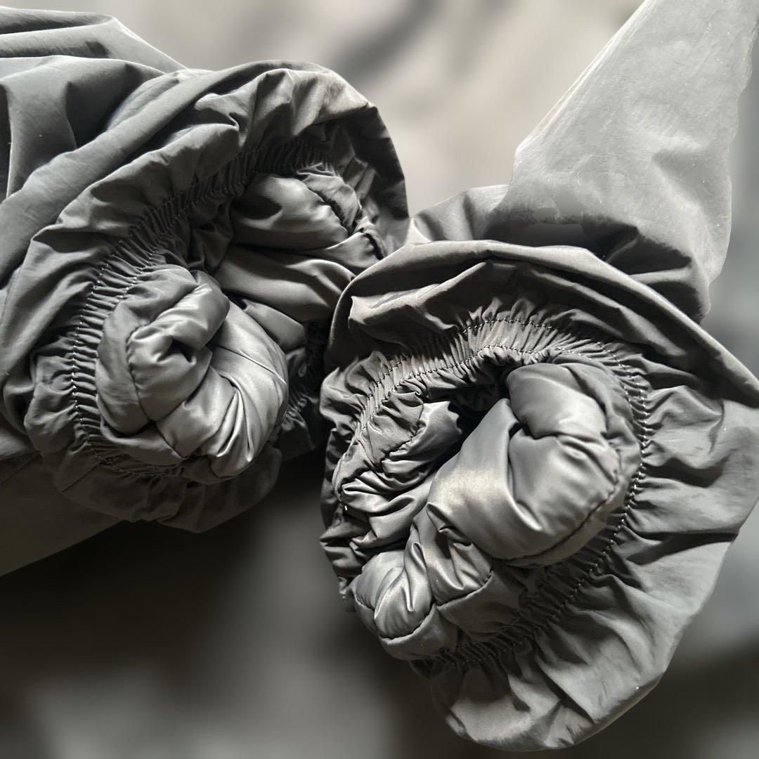 美品　ピュアルセシン　フレンチダックダウンサイドジップジャケット スミクロ