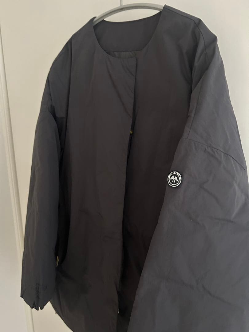 美品　ピュアルセシン　フレンチダックダウンサイドジップジャケット スミクロ