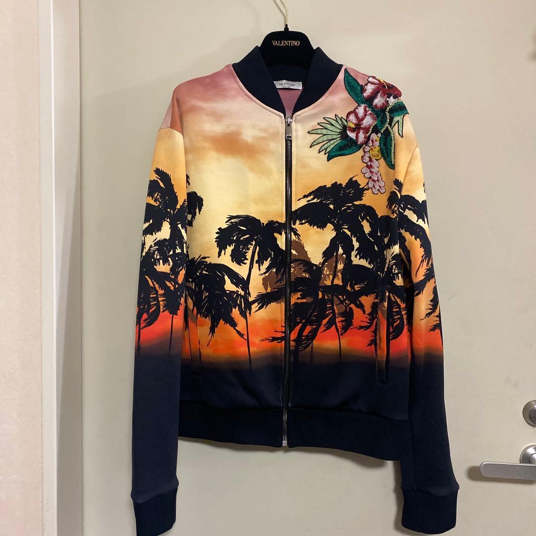 spice　Valentino パームツリー装飾ブルゾン