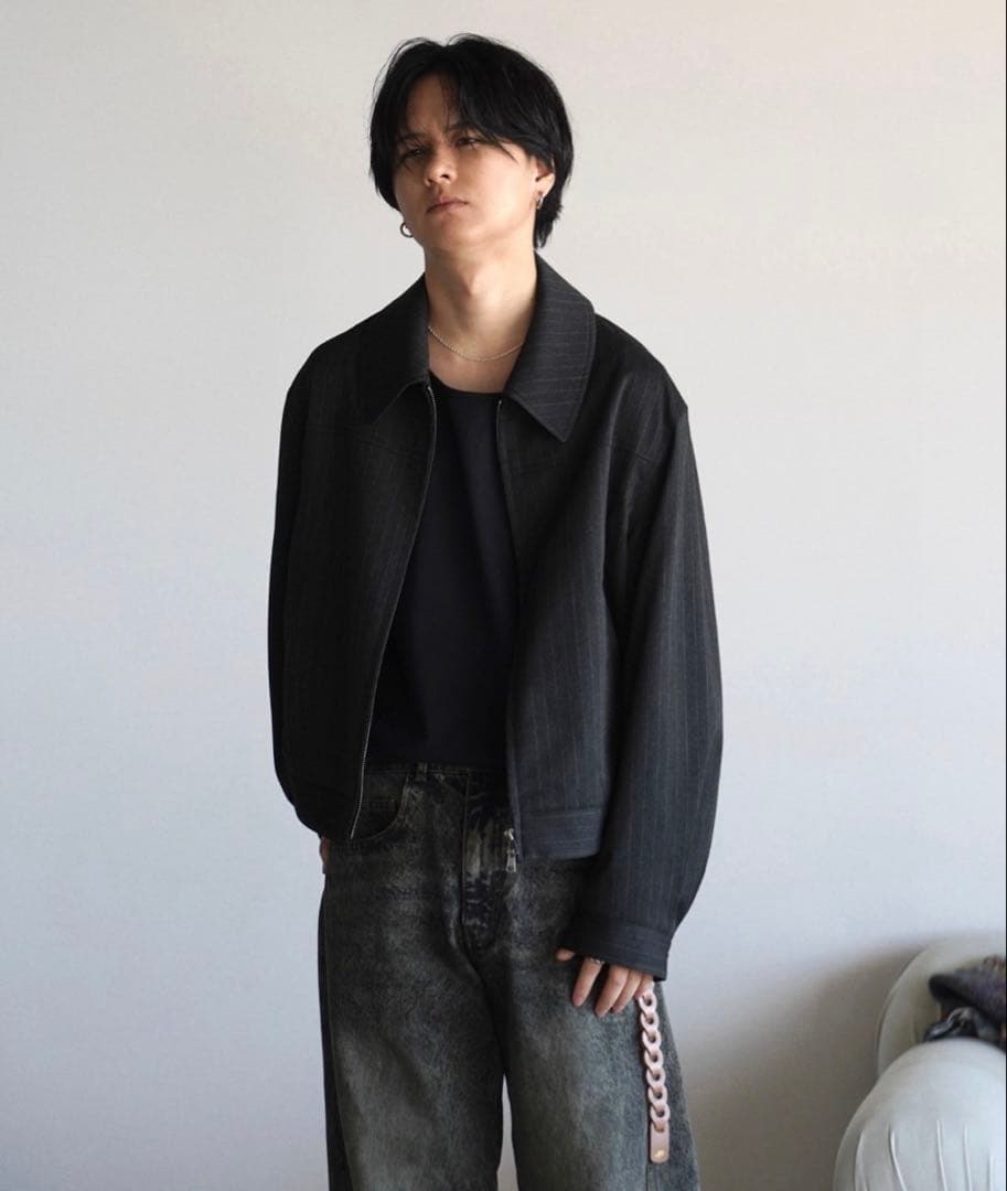 TECH WOOL GABARDINE ZIP BLOUSON Sサイズ