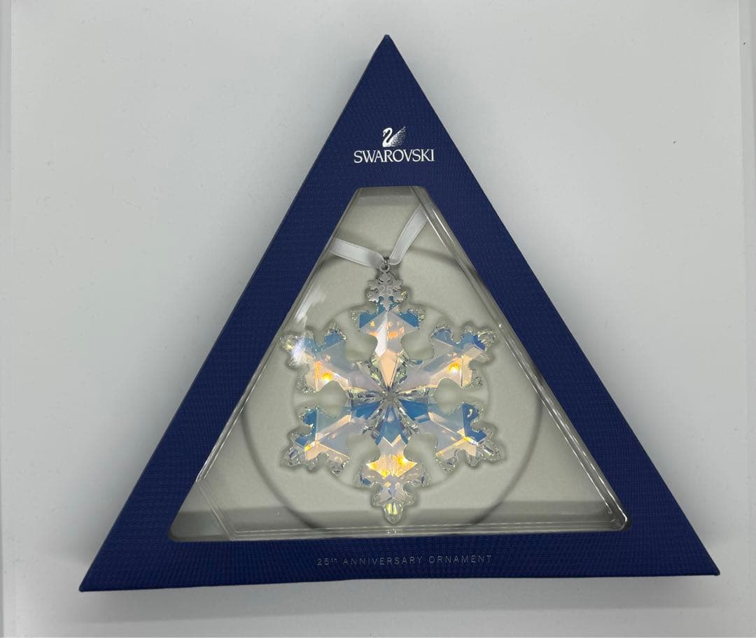 2016年限定！クリスマス25周年オーナメント　スワロフスキー　入手困難　雪