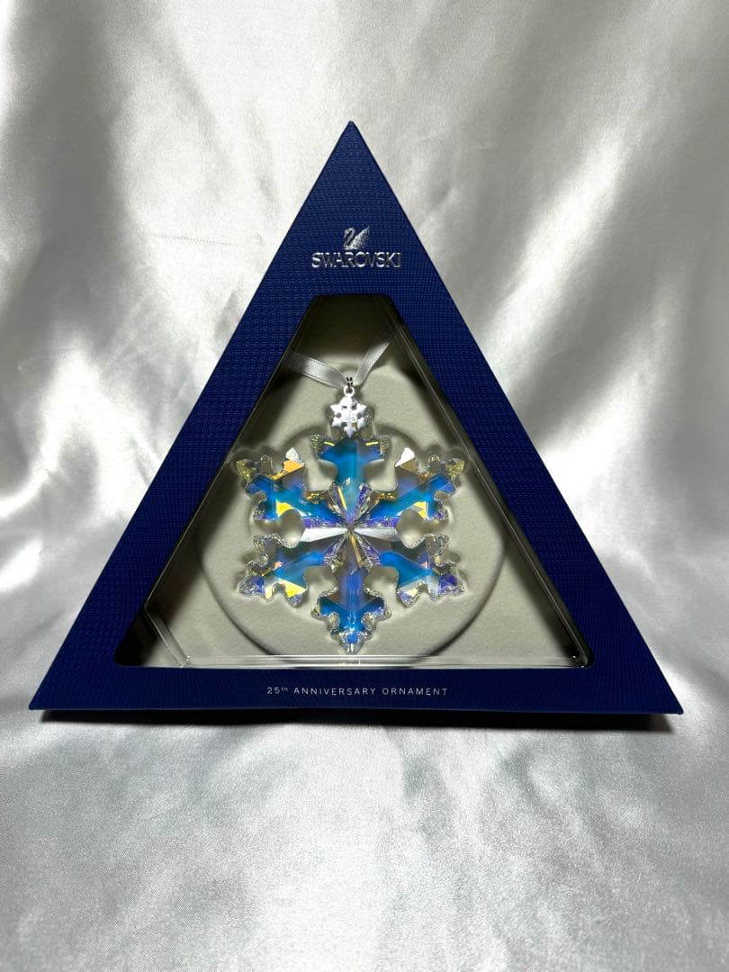 2016年限定！クリスマス25周年オーナメント　スワロフスキー　入手困難　雪