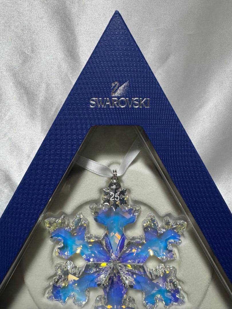 2016年限定！クリスマス25周年オーナメント　スワロフスキー　入手困難　雪