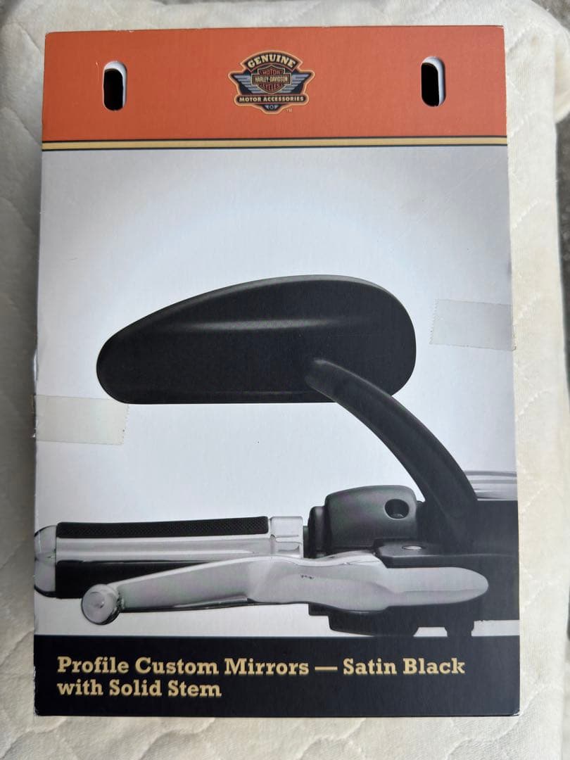 ハーレーダビットソン　プロファイル・カスタムミラー　サテンブラック