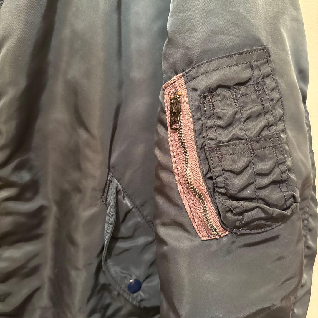 アルファ ALPHA MA-1 ネイビー アメリカ製 L