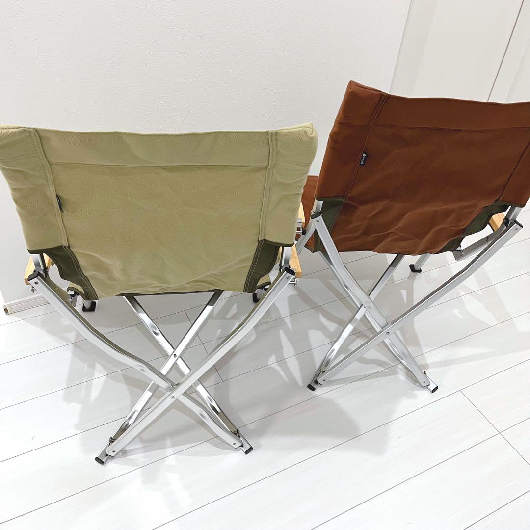  Peak スノーピーク ローチェア30 ブラウン カーキ 2脚セット