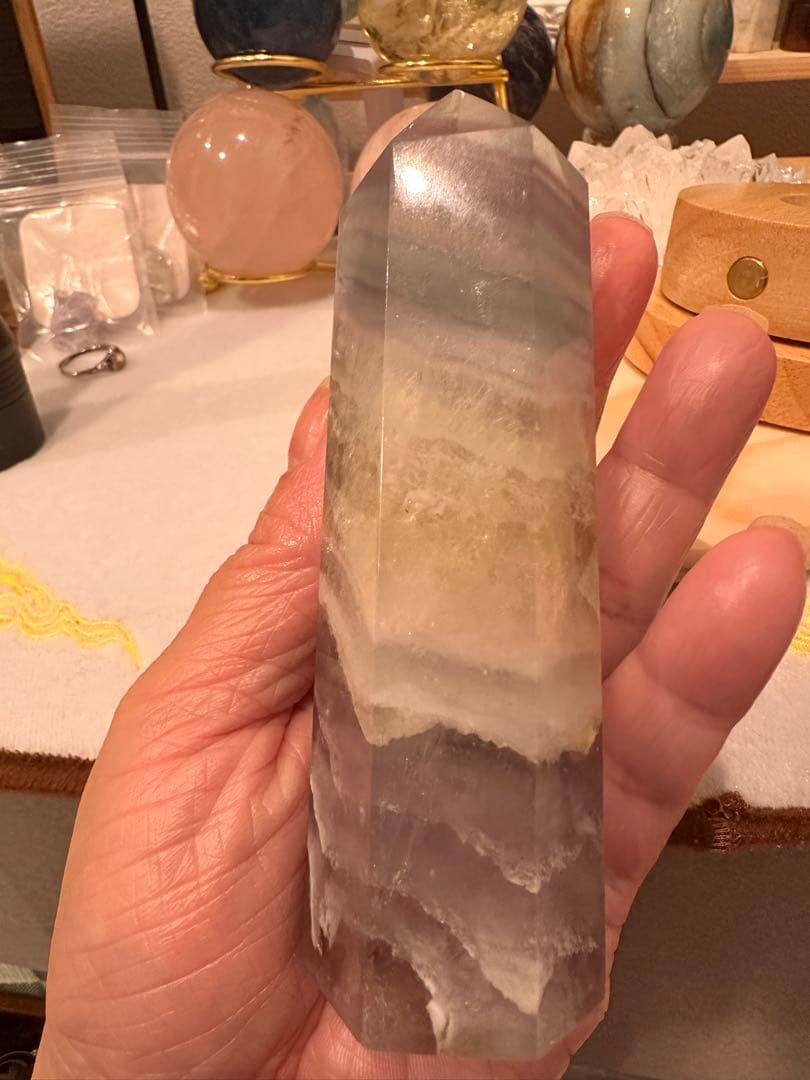 フローライトポイント♡キャンディーフローライト六角柱A