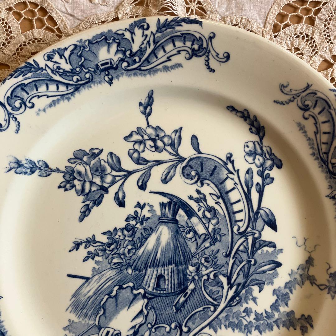 クレールフォンテーヌclairefontaineフランスアンティークプレート1枚