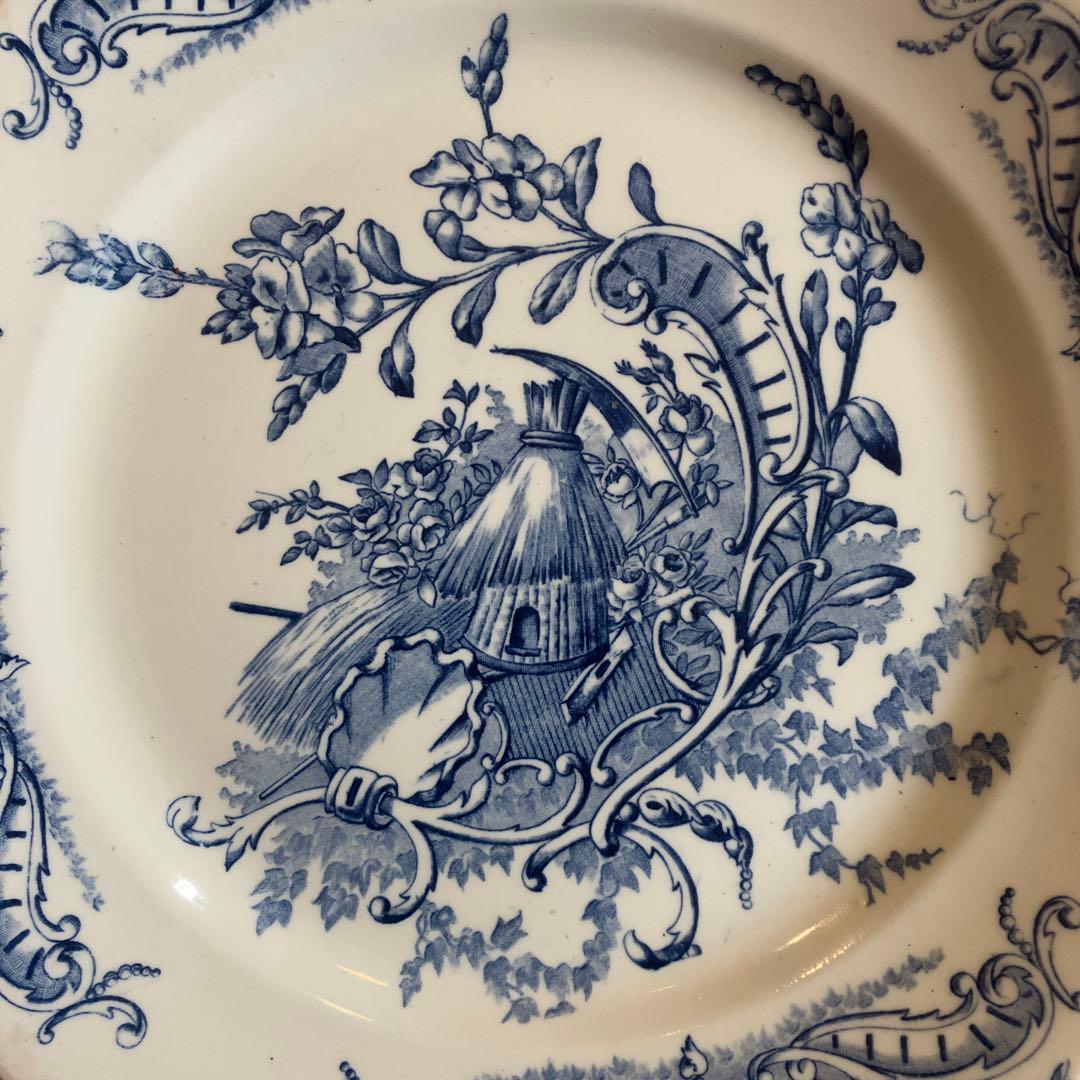 クレールフォンテーヌclairefontaineフランスアンティークプレート1枚