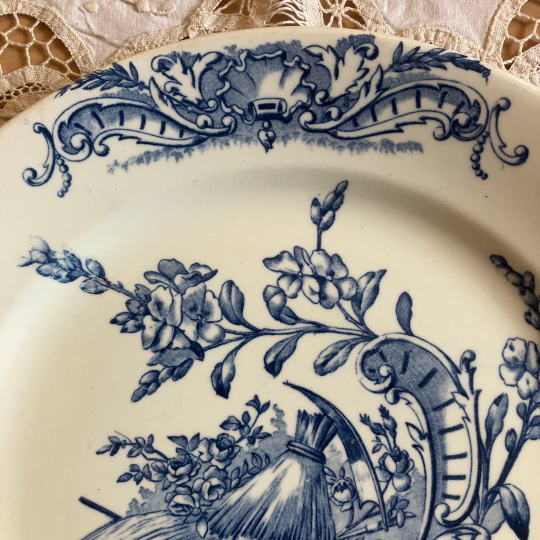 クレールフォンテーヌclairefontaineフランスアンティークプレート1枚