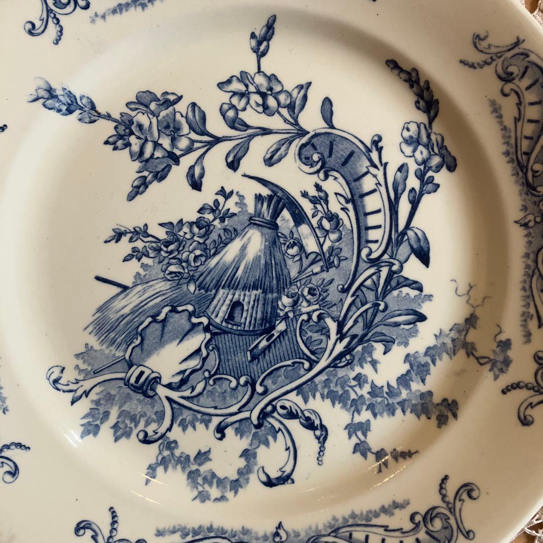 クレールフォンテーヌclairefontaineフランスアンティークプレート1枚